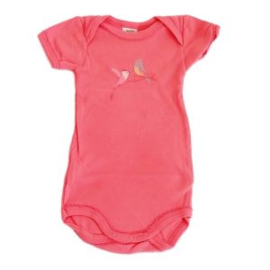 Body rose oiseaux bébé fille 3 MOIS PETIT BATEAU