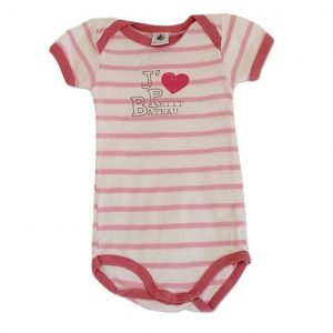 Body rayé rose bébé fille 6 MOIS PETIT BATEAU