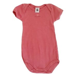 Body vieux rose bébé fille 6 MOIS PETIT BATEAU