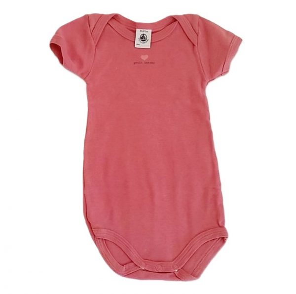 Body vieux rose bébé fille 6 MOIS PETIT BATEAU
