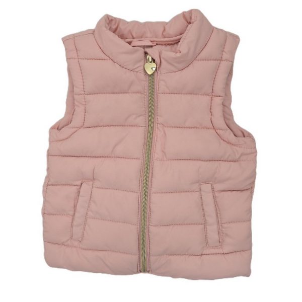 Blouson sans manche rose bébé fille 12 MOIS ORCHESTRA