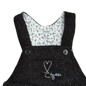 Robe bretelles noire brillants bébé fille 12 MOIS IKKS