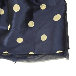 Robe de fête marine à pois dorés et tulle bébé fille 18 MOIS TEX