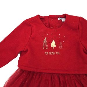 Robe rouge Premier Noël bébé fille 18 MOIS VERTBAUDET