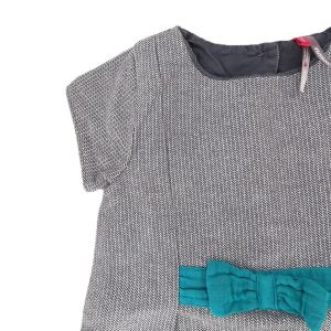 Combinaison courte de fête grise bébé fille 18 MOIS ORCHESTRA
