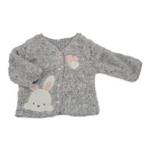 Ensemble gilet + pantalon + chaussettes bébé fille 3 MOIS