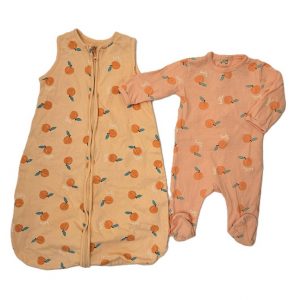 Gigoteuse légère 0/6 MOIS + Pyjama coton abricot 3 MOIS KIABI