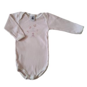 Body rayé rose blanc bébé fille 6 MOIS PETIT BATEAU
