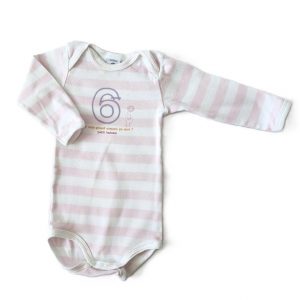 Body rayé rose blanc bébé fille 6 MOIS PETIT BATEAU