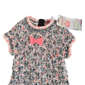 Ensemble robe mailles + T-shirt bébé fille 6 MOIS ORCHESTRA