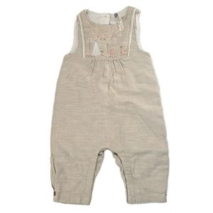 Combinaison molletonnée beige bébé fille 6 MOIS ORCHESTRA