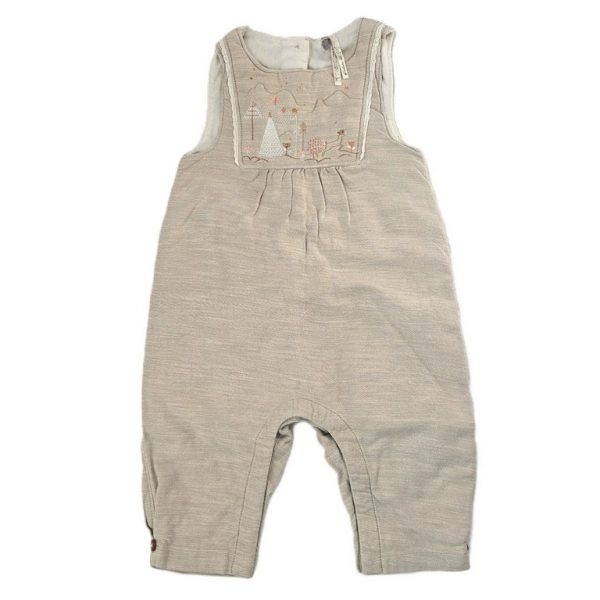 Combinaison molletonnée beige bébé fille 6 MOIS ORCHESTRA