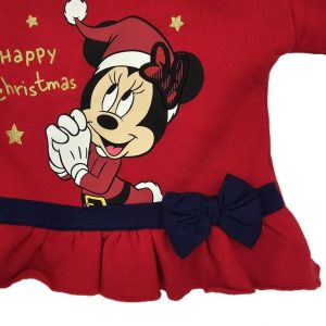 Sweat rouge Noël Minnie bébé fille 6/9 MOIS DISNEY