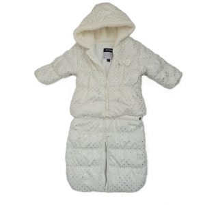 Combipilote transformable blanc doré bébé fille 9 Mois