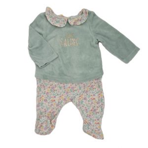 Pyjama bi matières Club câlins bébé fille 3 MOIS TAPE A L’OEIL TAO