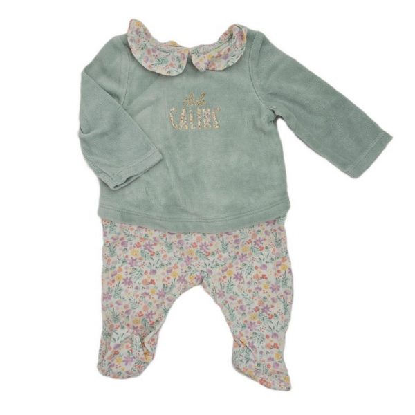 Pyjama bi matières Club câlins bébé fille 3 MOIS TAPE A L'OEIL TAO