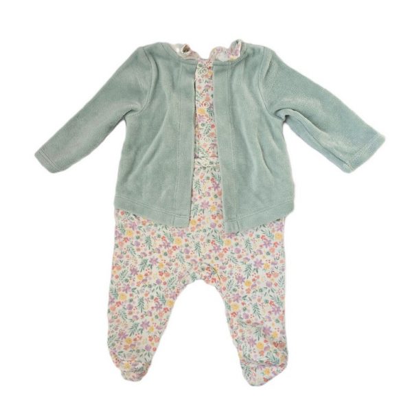 Pyjama bi matières Club câlins bébé fille 3 MOIS TAPE A L'OEIL TAO