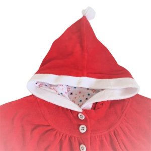 Cape de Noël rouge blanche bébé fille 9 MOIS ORCHESTRA