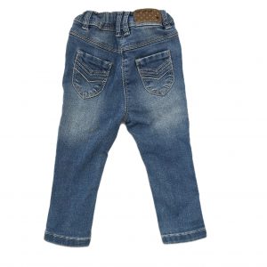 Pantalon jean bleu délavé mixte 6 MOIS TAO